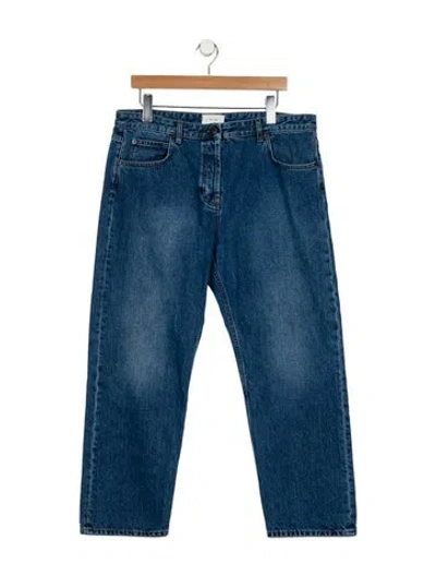 Pre-owned The Row High-rise Straight Leg Jeans In Blue