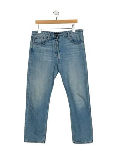 Pre-owned The Row High-rise Straight Leg Jeans In Blue