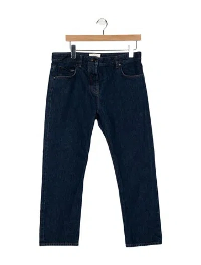 Pre-owned The Row High-rise Straight Leg Jeans In Blue