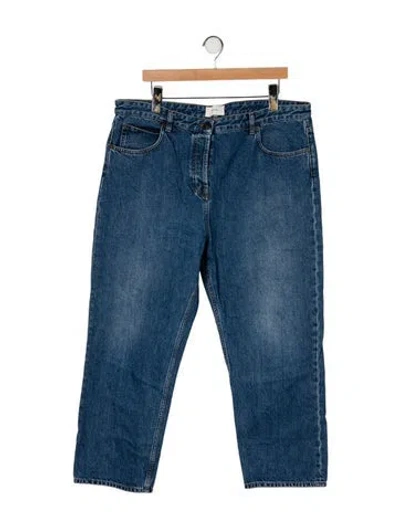 Pre-owned The Row High-rise Straight Leg Jeans In Blue