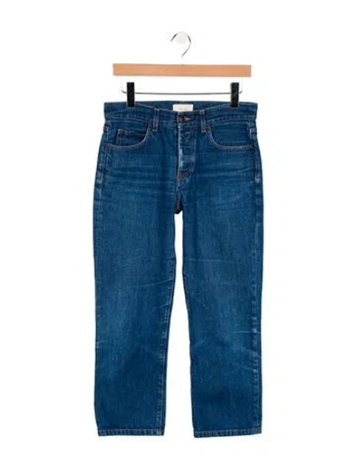 Pre-owned The Row High-rise Straight Leg Jeans In Blue