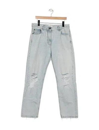 Pre-owned The Row High-rise Straight Leg Jeans In Blue