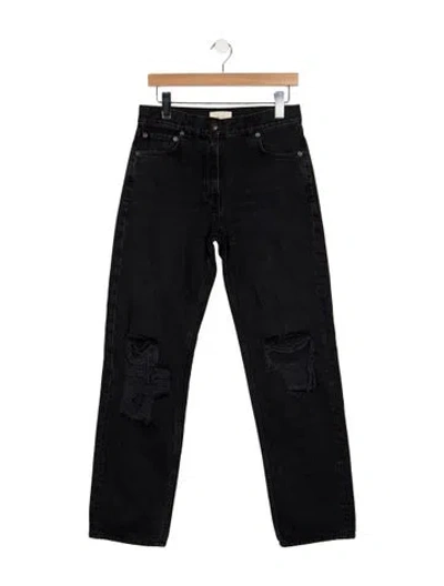 Pre-owned The Row High-rise Straight Leg Jeans In Blue