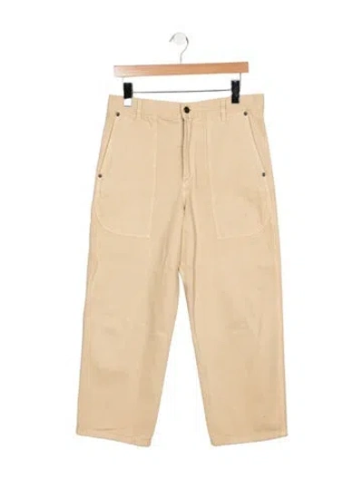 Pre-owned The Row High-rise Straight Leg Jeans In Neutral