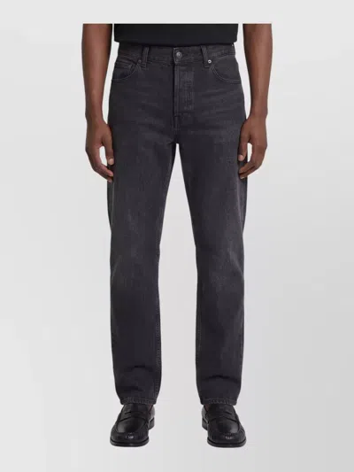 The Row High-rise Straight-leg Jeans In Black