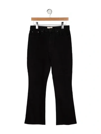 Pre-owned The Row High-rise Wide Leg Jeans In Black