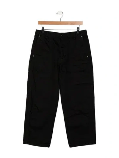 Pre-owned The Row High-rise Wide Leg Jeans In Black