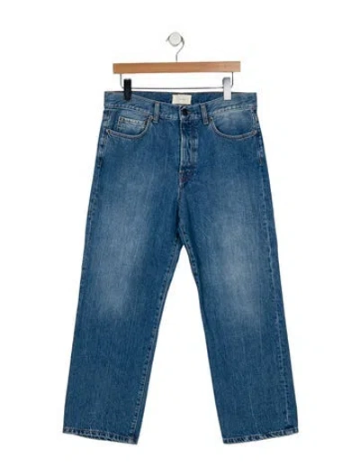 Pre-owned The Row High-rise Wide Leg Jeans In Blue