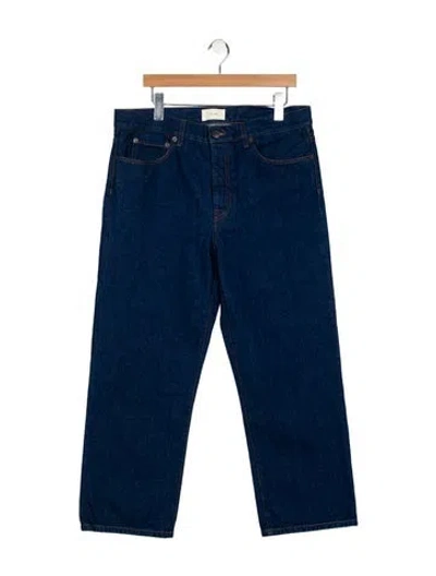 Pre-owned The Row High-rise Wide Leg Jeans In Blue