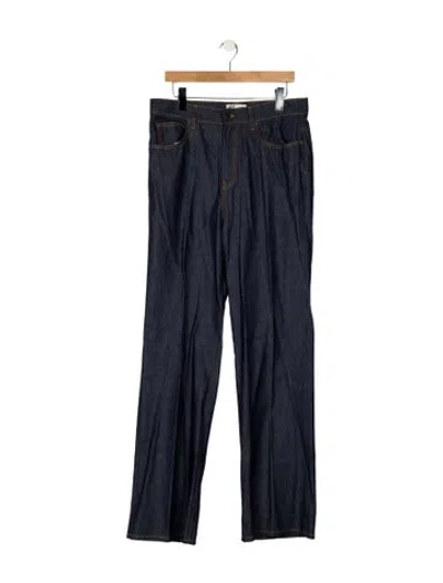 Pre-owned The Row High-rise Wide Leg Jeans In Blue