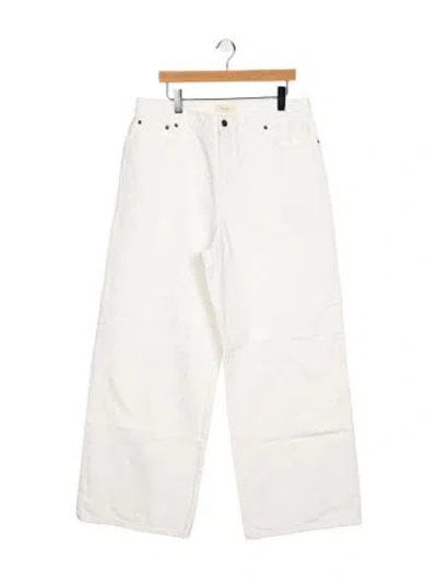 Pre-owned The Row High-rise Wide Leg Jeans In Neutral