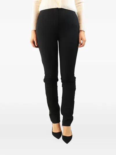 Pre-owned The Row High-waisted Tapered Trousers In Black