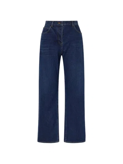 The Row High-waisted Wide-leg Denim Jeans In Blue