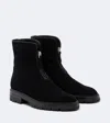 The Row Hike Suede Ankle Boots In Multi