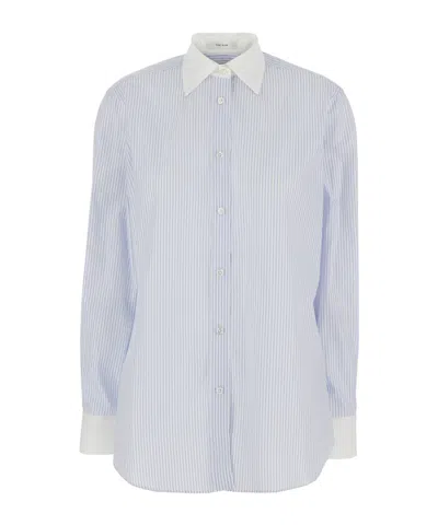The Row Hilbert Shirt In Blue
