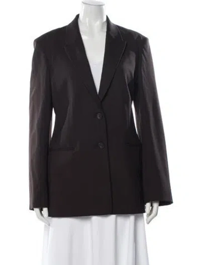 Pre-owned The Row Hilo Virgin Wool Blazer W/ Tags In Gray