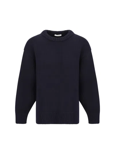 The Row Ophelia Sweater In Navy