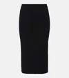 The Row Long Column Skirt In Black