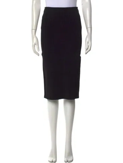Pre-owned The Row Hodette Skirt Midi Length Skirt In Black