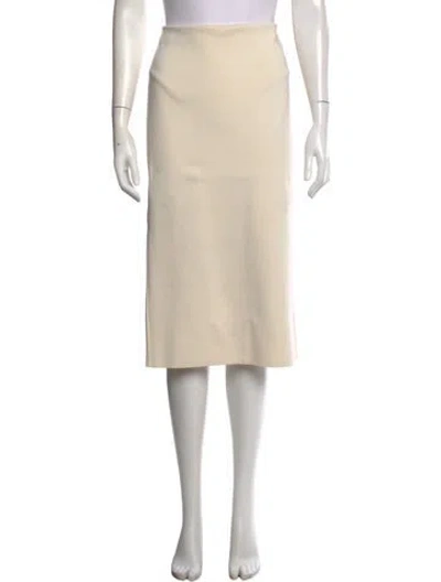 Pre-owned The Row Hodette Skirt Midi Length Skirt In Neutral