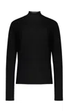 The Row Honna Wool Top In Black