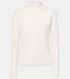 The Row Honna Wool Turtleneck Top In Beige