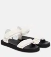 The Row Hook And Loop Sandal In White