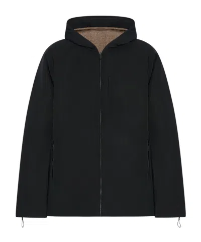 The Row Horatio Wool Jacket In Black