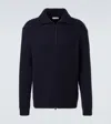 The Row Hornby Cashmere Zip-up Cardigan In Black