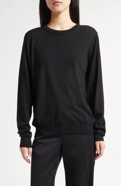 The Row Hover Crewneck Jumper In Black