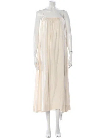 Pre-owned The Row Howard Long Dress W/ Tags In Neutral