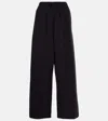 The Row Aria Draped One-shoulder Asymmetric Silk Tunic Top In Schwarz