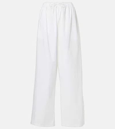 The Row Weite Hose Hubert Aus Baumwolle In White