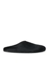 The Row Hudson Pony Leather Bandeau Sandals In Black
