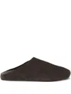 The Row Hudson Round-toe Mules In Brown