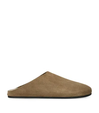THE ROW HUDSON SUEDE MULES