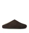 The Row Hudson Shearling-lined Suede Mules In Brown