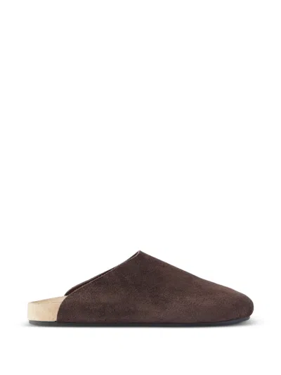The Row Hudson Two Slip-ons In Brown