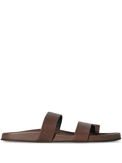 The Row Hugh Leather Sandals