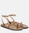 The Row Hugh Leather Ankle-strap Sandals In Multi