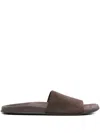 The Row Hugh Leather Slides