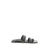 The Row Leather Double Strap Thong Slippers