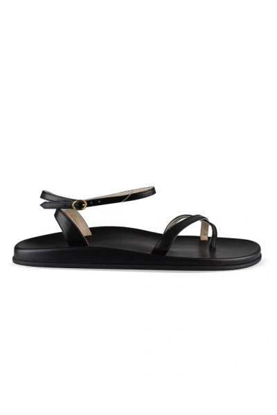 The Row Hugh Sandals In Black