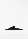 The Row Frances Slipper Open Toe Flats In Black