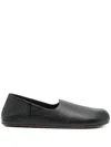 The Row Slip-on Hugh In Pelle Nera Uomo In Black