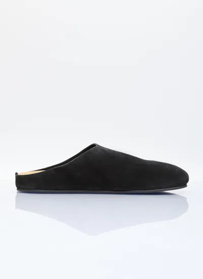 The Row Hugo Mules In Black