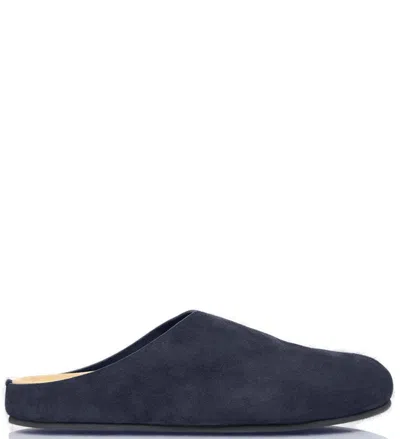 The Row Hugo Mules In Blue