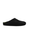 The Row Black Hugo Slip On Slides In Black