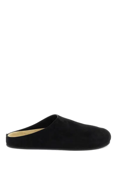 THE ROW HUGO SUEDE LEATHER CLOG IN