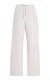 The Row Hypnosta Trousers In White With Stripes In Multi